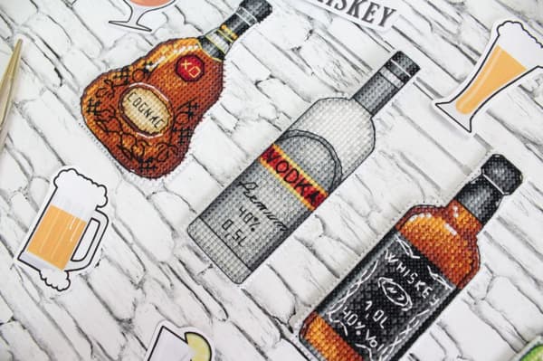 Broderikit Plastik Canvas MP Studia "Aperitif" 3x10 cm