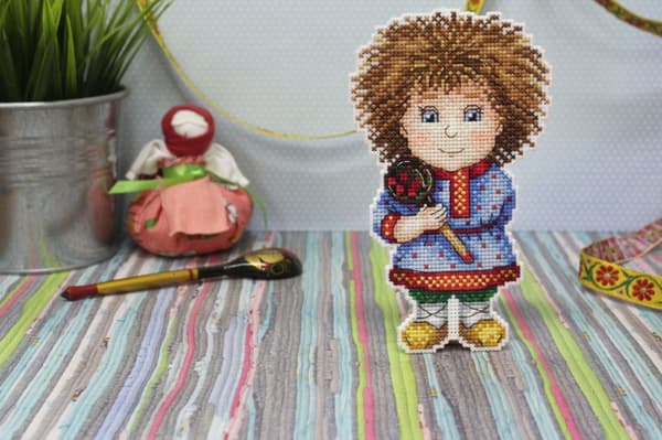 Broderisett Plastic Canvas MP Studia "Husbeskytter" 10x16 cm