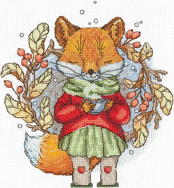 Broderikit Andriana "Höstte" 15x17 cm