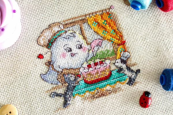 Broderisett MP Studia "Søt helg" 10x10 cm
