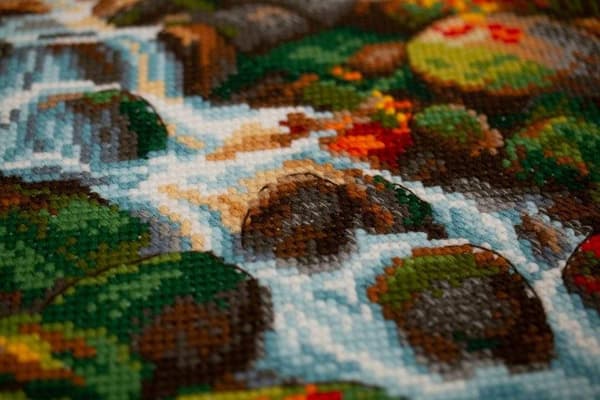 Broderikit Riolis "Efterårsløv" 30x40 cm