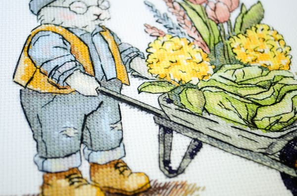 Broderisett Abris Art «Innhøstningsdag» 18x21cm