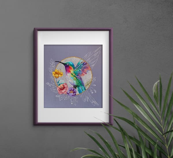 Broderikit Abris Art "Paradisfuglen" 23x24 cm