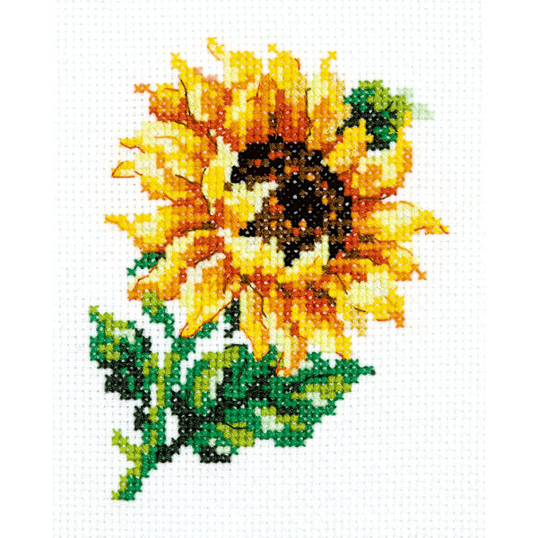 Broderikit Magic Needle "Liten solros" 9x11 cm