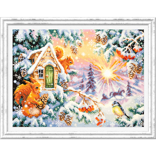 Broderikit Magic Needle "Vintermorgon" 40x30 cm