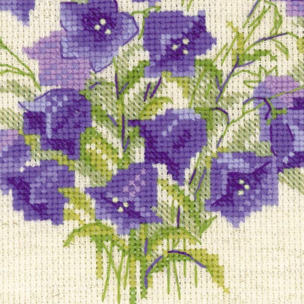 Broderikit Riolis "Blåklocka" 20x20 cm