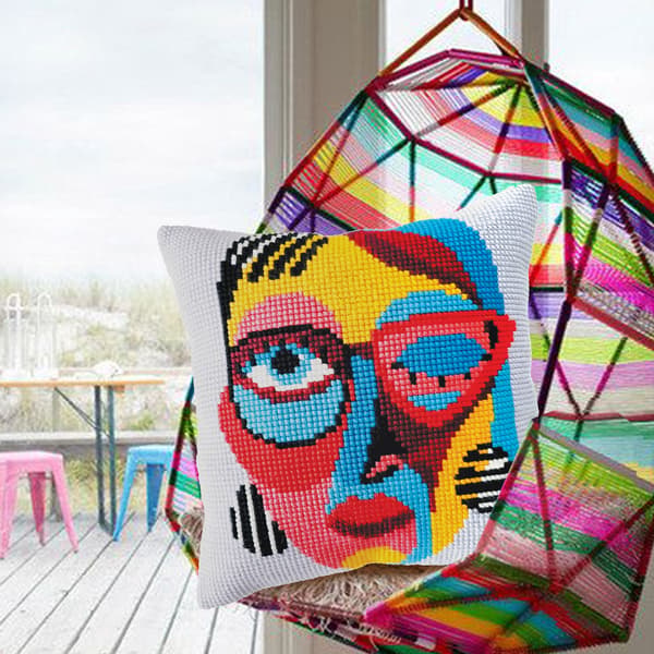 Kanavatyö Tyyny Collection D`Art 5467 - "Het sommar" 40x40 cm