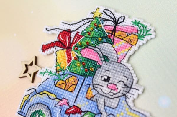 Broderikit plastic canvas MP Studia "Julresa" 12x10 cm