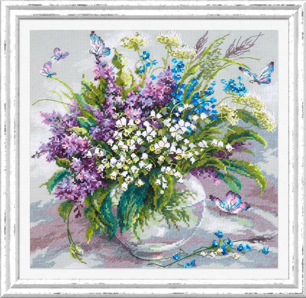 Ristipistopakkaus Magic Needle "Pehmeä toukokuu" 32x32 cm