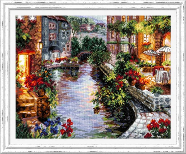 Ristipistopakkaus Magic Needle "Ilta Venetsiassa" 40x32 cm