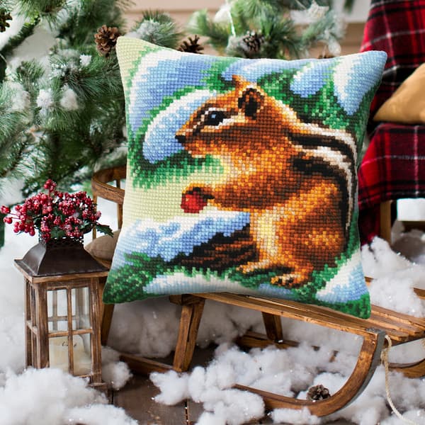 Broderikit Pude Collection D`Art 5459 - "Egern" 40x40 cm