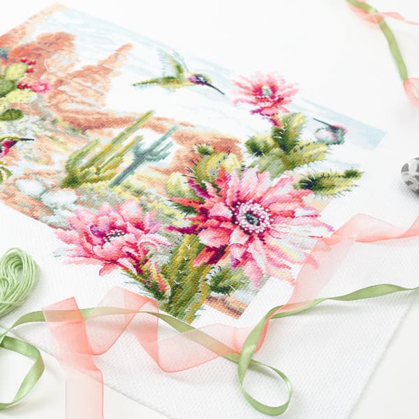 Broderikit Magic Needle "Vilde vestenblomster" 34x26 cm