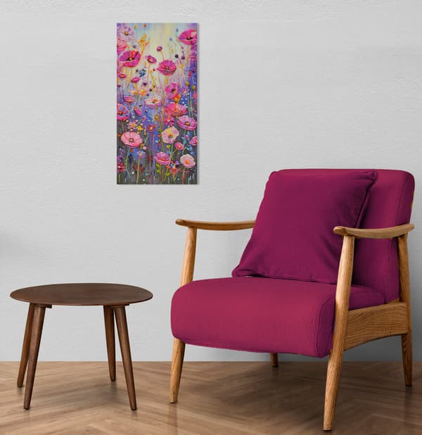 Perlebroderi Abris Art "Forårsstund" 22x45 cm