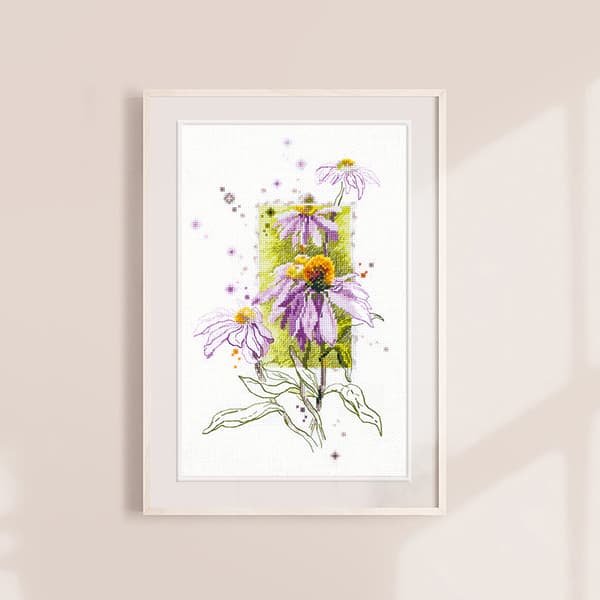 Broderisett Magic Needle "Rød solhatt" 14x23 cm