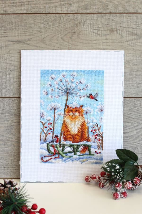 Broderisett MP Studia "Snøkappe" 15x22 cm
