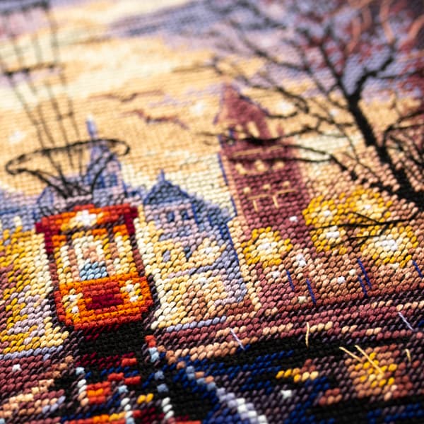 Broderisett Magic Needle "Nattsporvogn" 27x20 cm