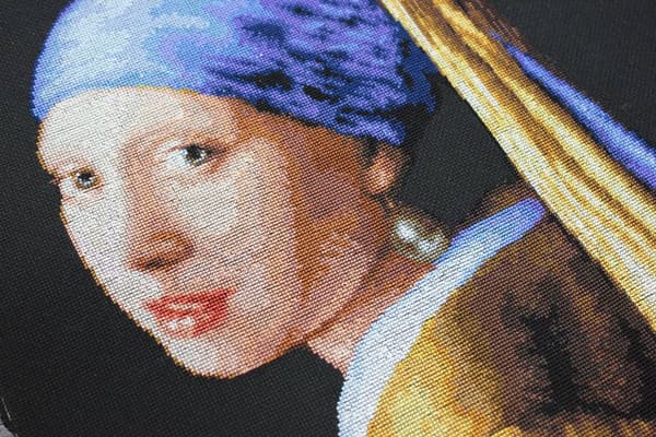 Broderikit Luca-S B467 - "Pige med perle" 27x41 cm