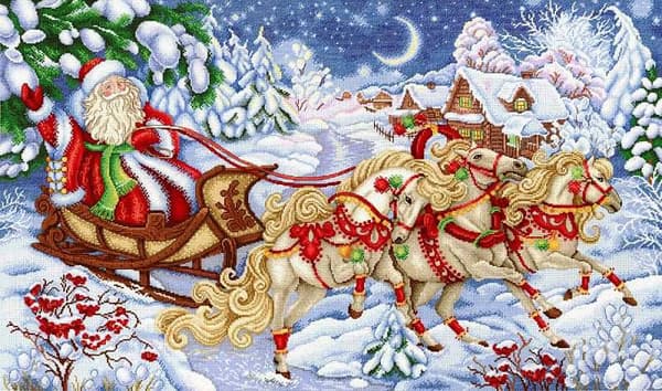 Broderikit MP Studia "Vinter­trojka" 65x40 cm