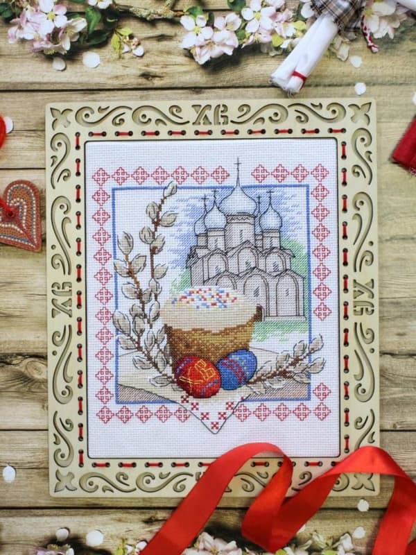 Broderikit MP Studia "Påskklang" 18x21 cm