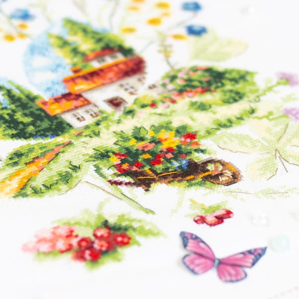 Broderikit Magic Needle "Sommardag" 21x26 cm