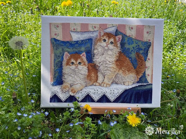 Broderikit Merejka K-189 - "Lodne venner" 34x25.5 cm