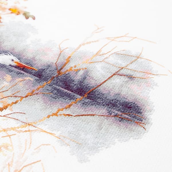 Broderisett Magic Needle "Hvit hegre" 26x26 cm