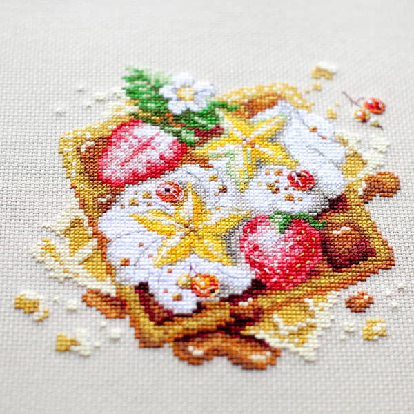 Broderikit Magic Needle "Wienervaffler" 16x16 cm