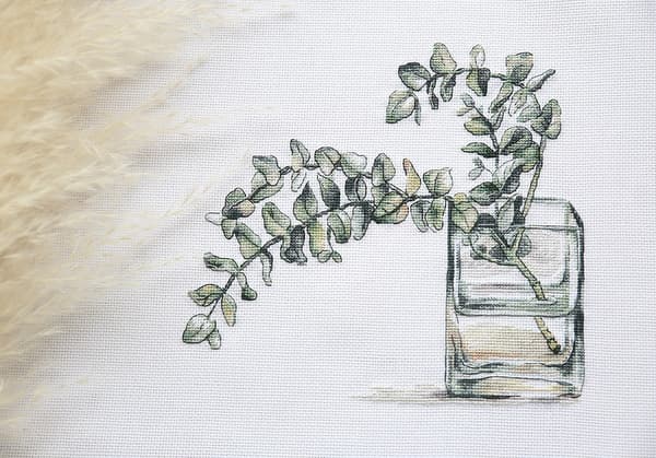Broderikit Panna "Eukalyptus" 21x30 cm