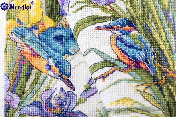 Broderikit Merejka K-134 - "Isfugl" 12x29 cm
