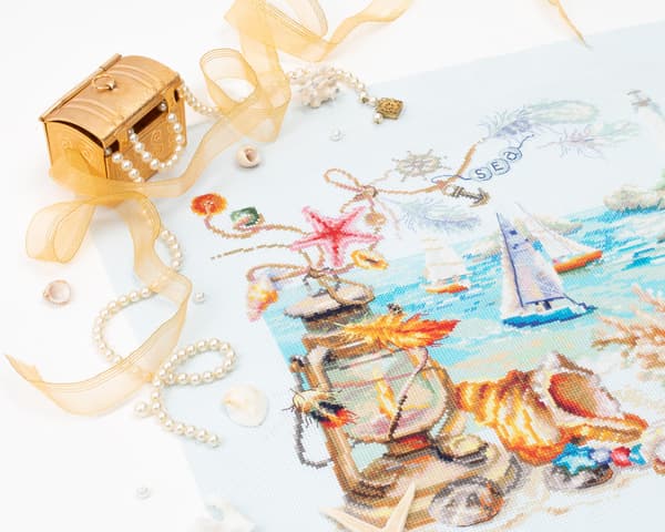 Broderikit Magic Needle "Havbrise" 40x31 cm