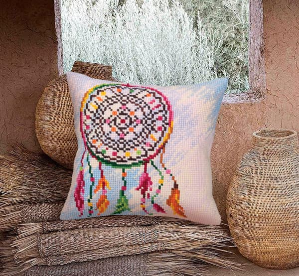 Broderisett Pute Collection D`Art 5365 - "Drømmefanger" 40x40 cm