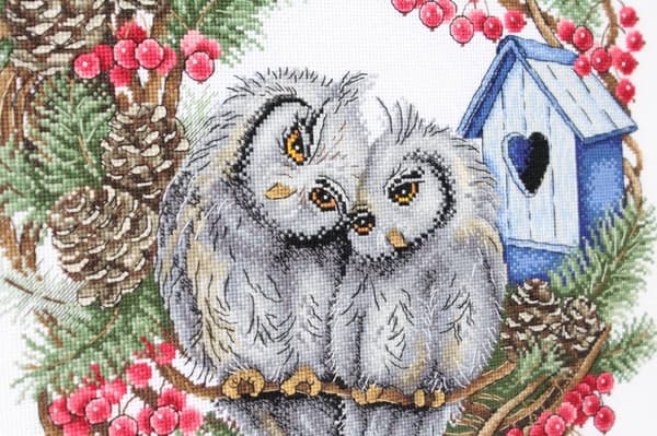 Broderisett MP Studia "Uglestrohet" 28x30 cm