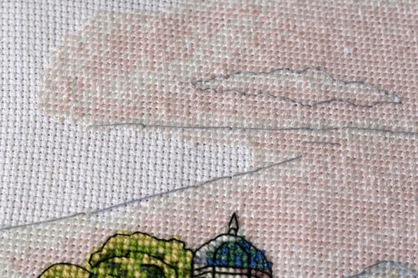 Broderikit Abris Art "Farvede kupler" 38x18cm