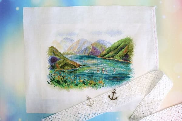 Broderikit MP Studia "Kezjenojam-søen" 25x19 cm