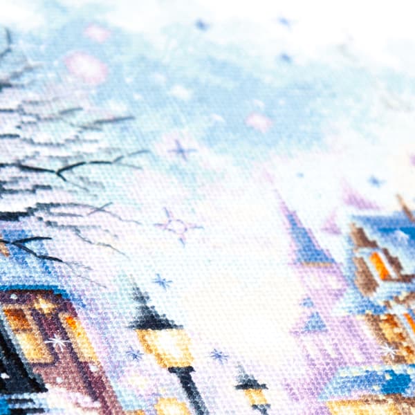 Broderisett Magic Needle "Snø i byen" 26x26 cm