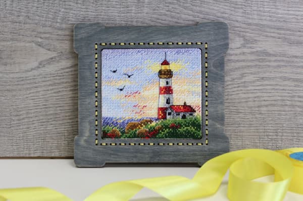 Broderikit MP Studia "Ved solnedgang" 11x10 cm