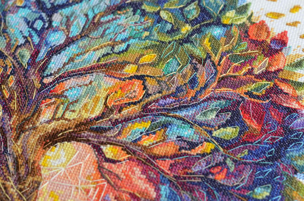 Broderisett Abris Art "Universets sentrum" 35x36 cm