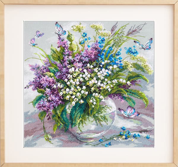Broderisett Magic Needle "Myk mai" 32x32 cm