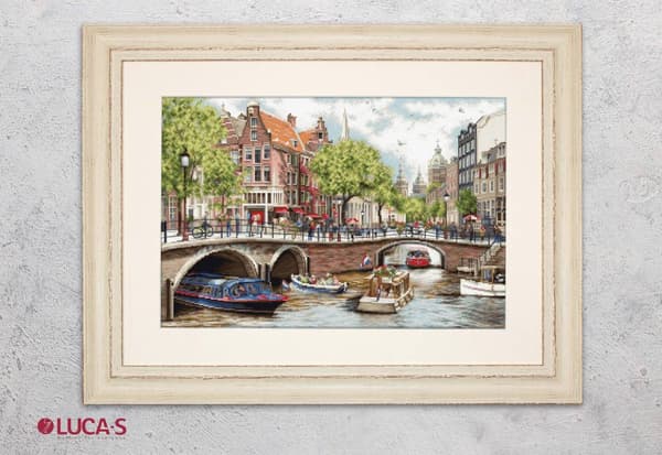 Broderikit Luca-S BU5005 - "Amsterdam" 47.5x32 cm