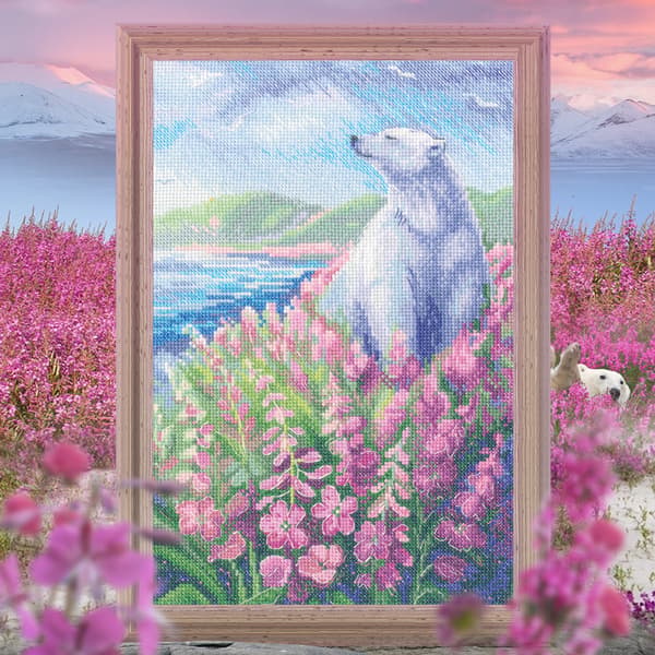 Broderikit RTO "Arktisk sommer" 19x29 cm