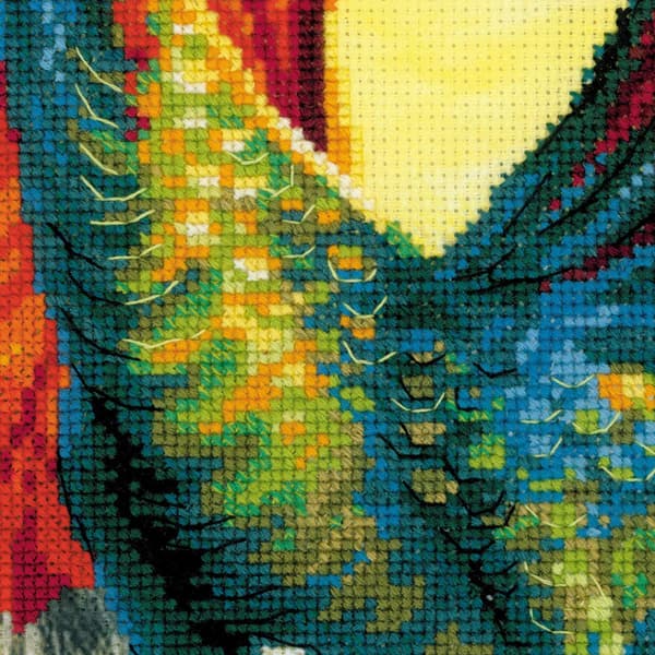 Broderikit Riolis "Skovdrage" 30x40 cm