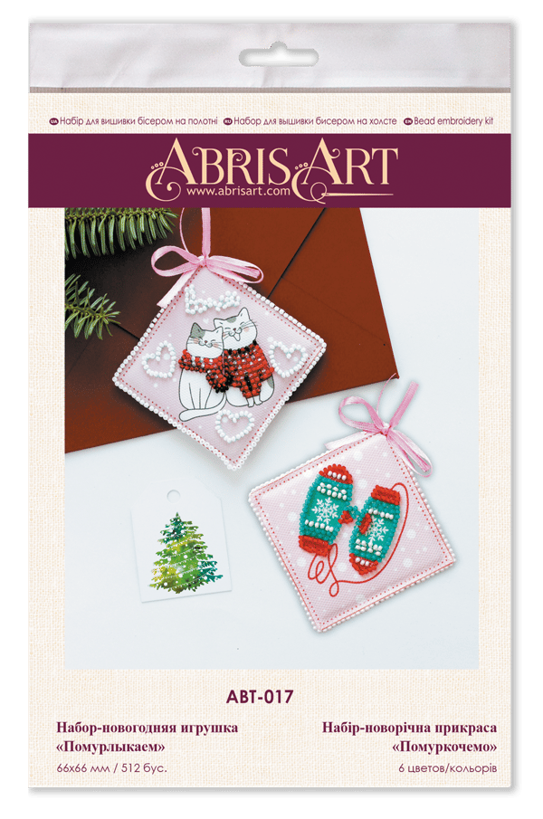Broderikit med perler Abris Art «Nye tråder» 13.2x6.6 cm