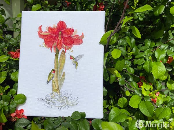 Broderikit Merejka K-202 - "Amaryllis" 14x25 cm