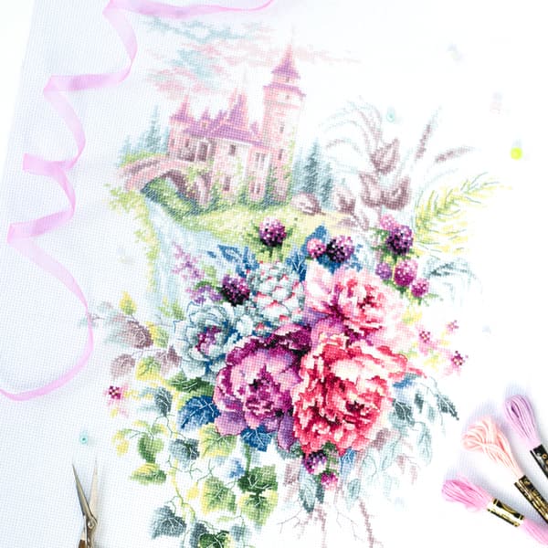 Ristipistopakkaus Magic Needle "Vanha linna" 27x38 cm