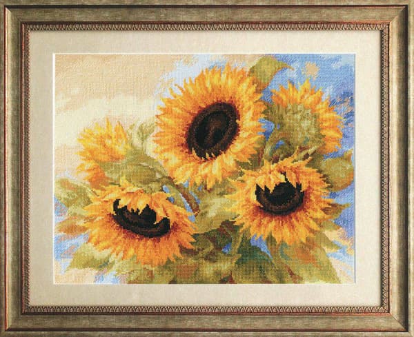 Broderikit Alisa "Solrosdrömmar" 40x30 cm