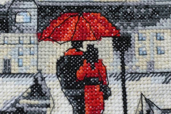 Broderikit Abris Art "Et særligt møde" 20x20 cm