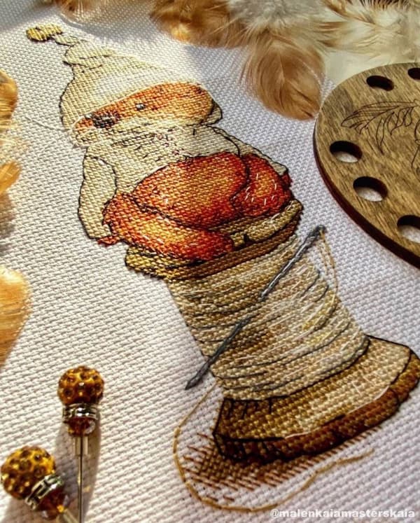 Broderikit Andriana "Sömning" 7x20 cm