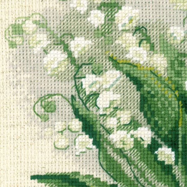 Broderikit Riolis "Liljekonval" 20x20 cm