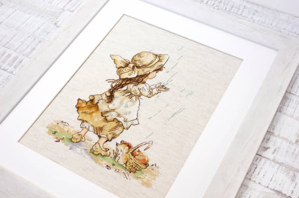 Broderisett Luca-S B1077 - "Sommerregn" 22x30.5 cm