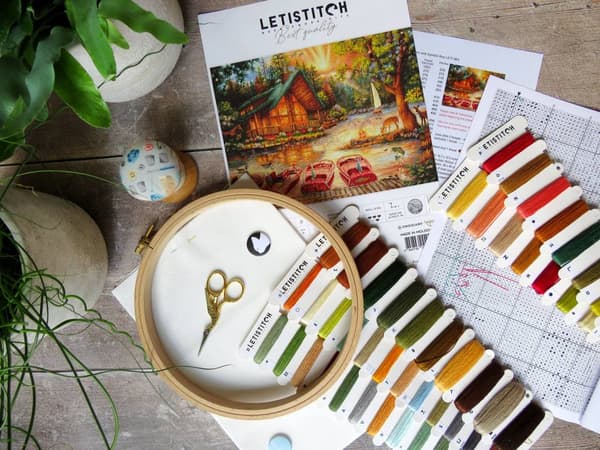 Broderikit LetiStitch LETI963 - "Grib dagen" 42x32 cm